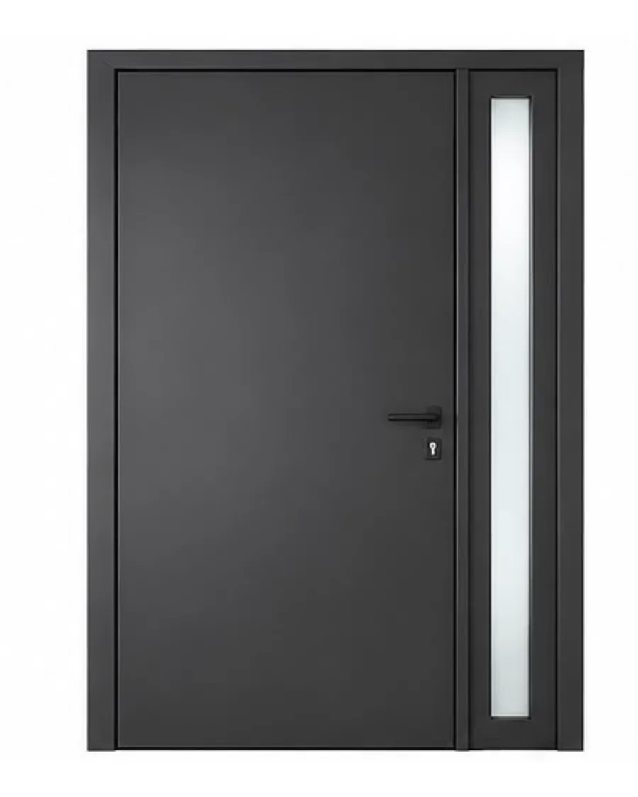 Graphite Door with Side Panel